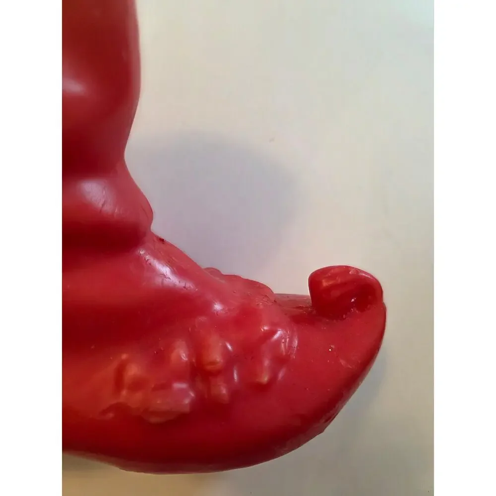 XL Vintage Santa Boot Unlit Candle Novelty Whimsical Christmas Holiday Rare READ